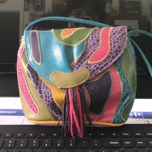 Small multicolored bag hardly used